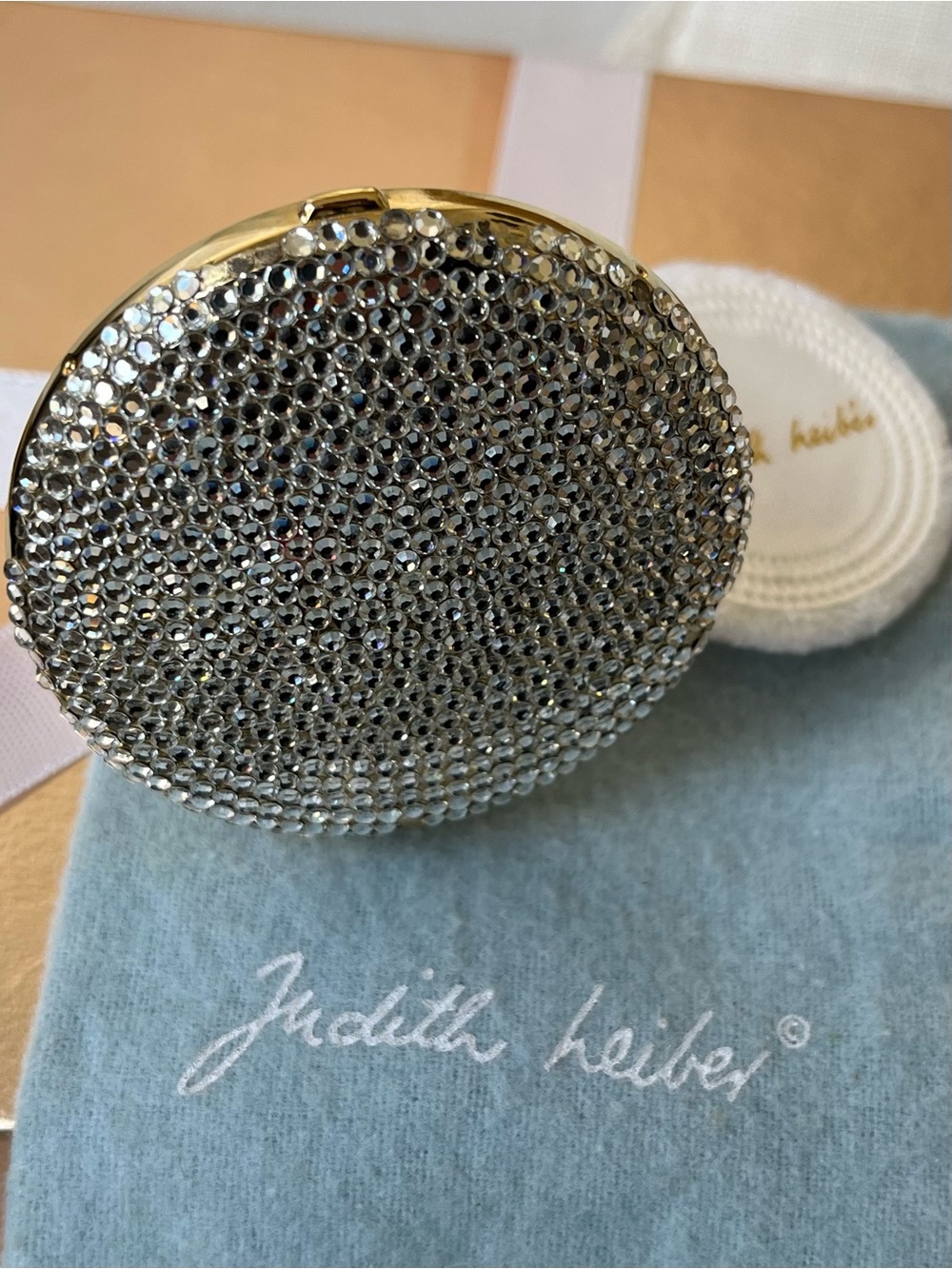 Judith Leiber ✨⭐️✨ Crystal ✨⭐️✨ Compact Mirror, GUC Vintage